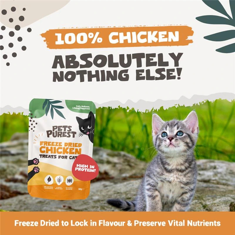 Freeze Dried Chicken Treats for Cats | 50g