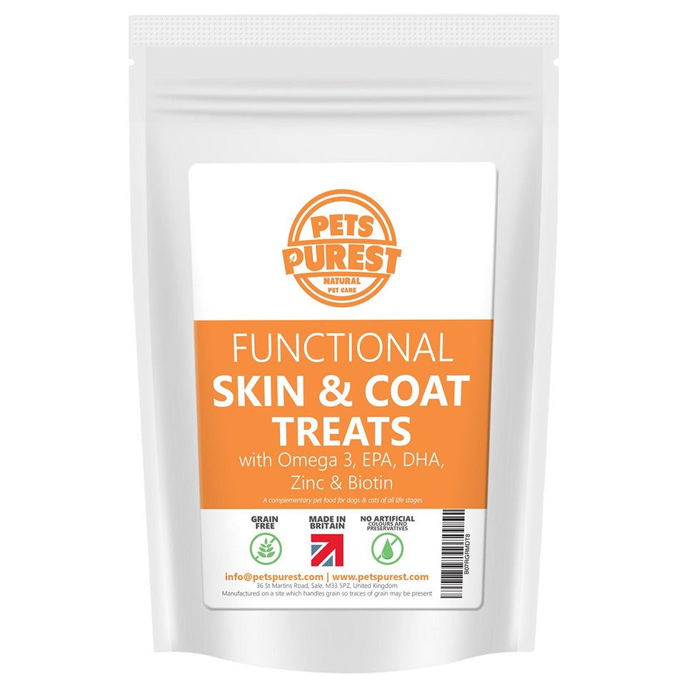 pets purest functional skin and coat treats